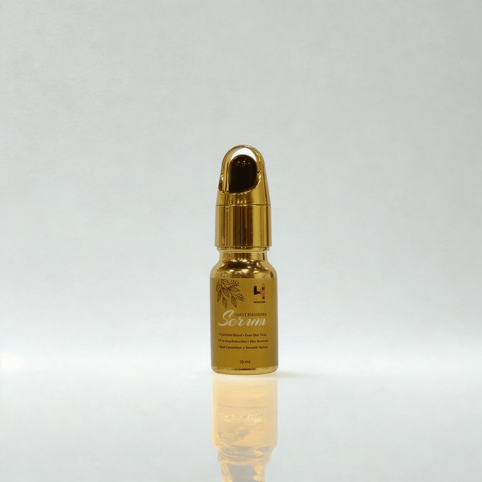 Herbalysis Moti Bhasmal Serum – Ayurvedic Pearl-Infused Brightening & Hydrating Face Serum for Radiant Glow, Even Skin Tone & Smooth Texture – 10ml