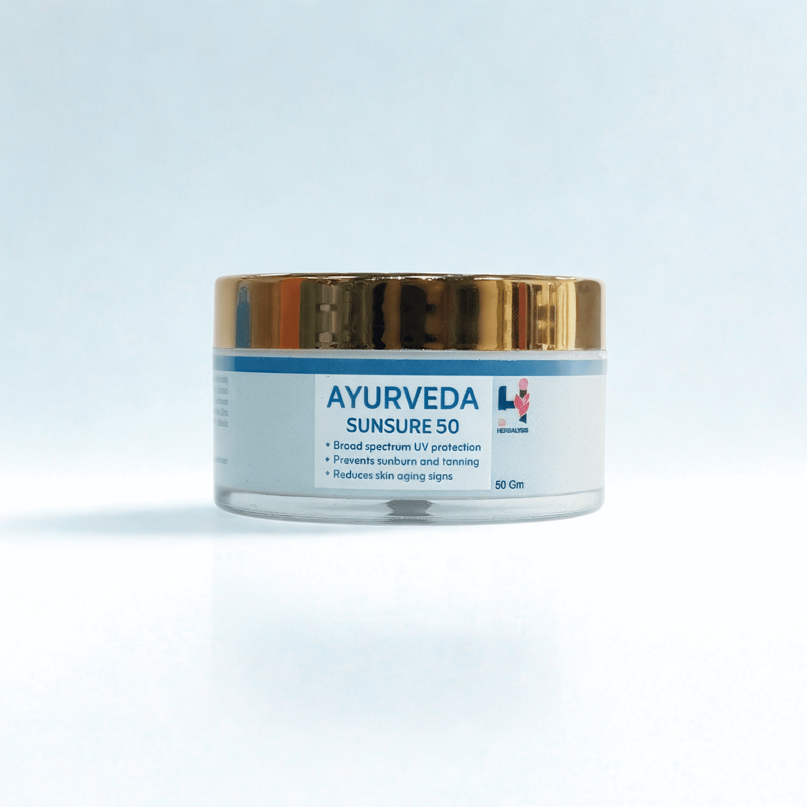 Ayurveda Sunsure 50 SPF – Broad Spectrum Sun Protection Cream | UVA + UVB Shield | Prevents Tanning & Sunburn | Ayurvedic Lightweight Formula | 85gm