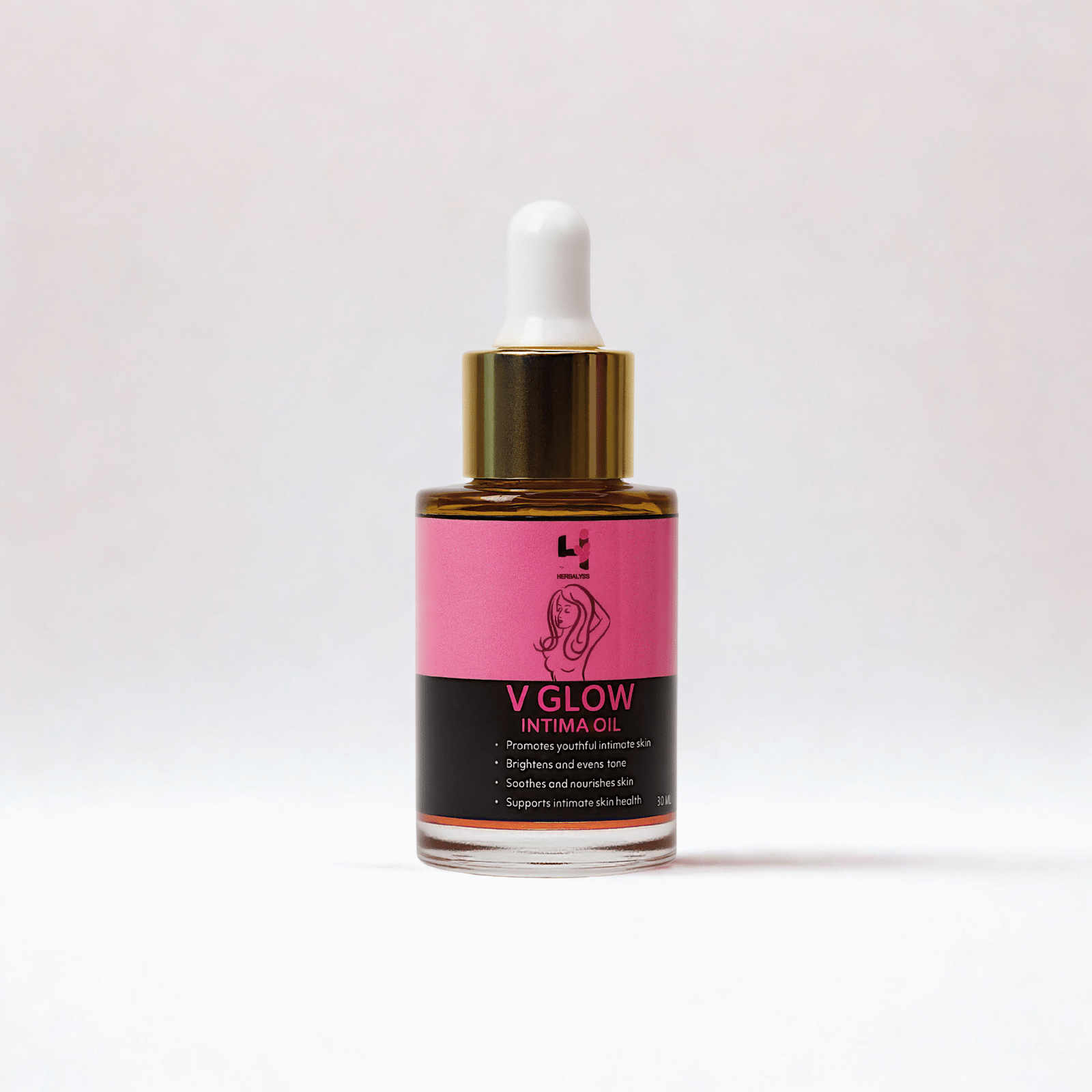 Glow Intima Oil | Intimate Area Brightening & Nourishing Oil for Women | Evens Skin Tone, Soothes & Promotes Youthful Glow | Natural & Gentle Formula – 30ml